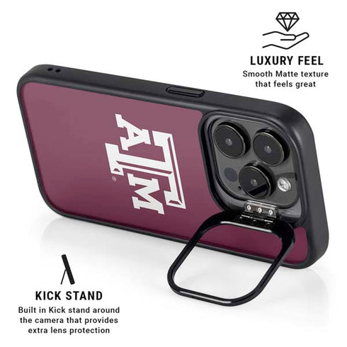 Texas A&M University TAM iPhone 15 Pro Kickstand Case
